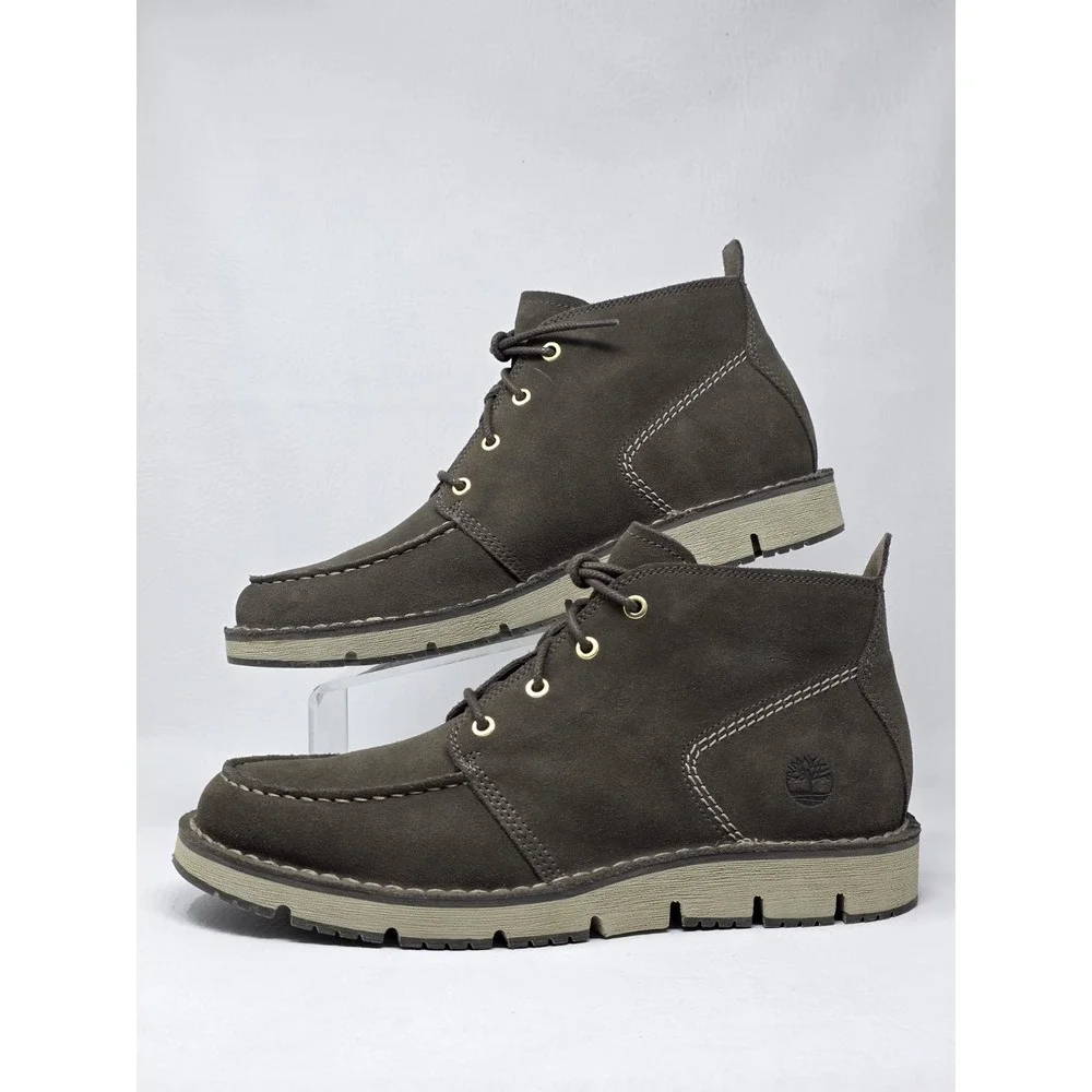 Timberland Size 8.5 Mens Westmore Mid Lace Moc-Toe Chukka Boots Canteen New